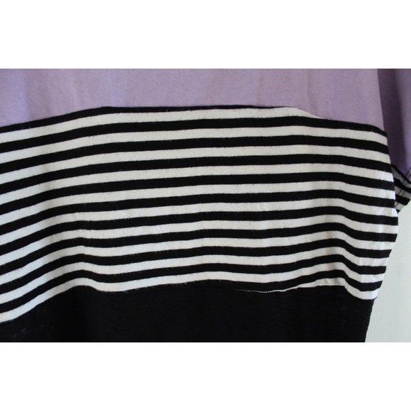 VTG Cali Striped Short Sleeve Top Large - Picture 5 of 6